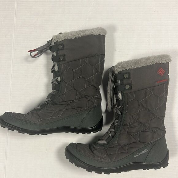 Columbia Minx Mid II Omni Heat Boot Size 6 Shale Gray Winter Boots Waterproof - Picture 13 of 16